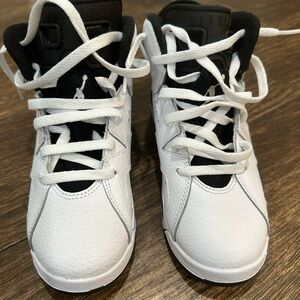 Jordan Black and White High-Top Sneakers